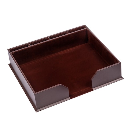 Chocolate Brown Leatherette Conference Pad Holder